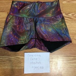 Freedom Rave Wear Holographic Shorts